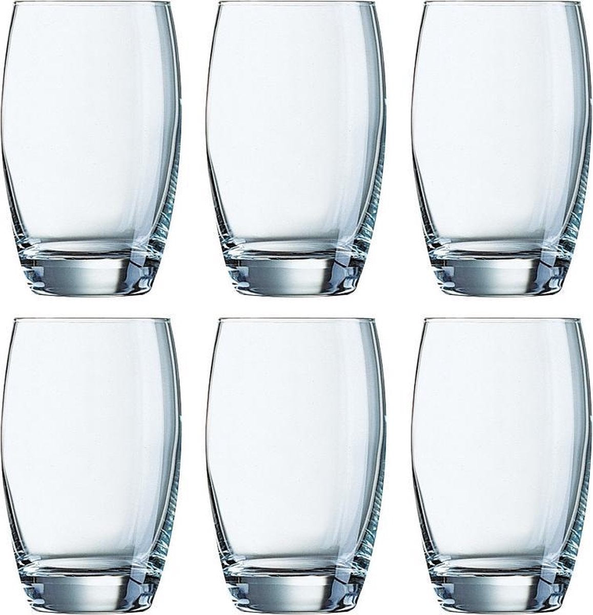 18x Stuks waterglazen/sapglazen 350 ml - Salto - Bar/cafe benodigdheden - Drinkglazen - Water/fris/sapglas