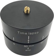 PRO SERIES 60min Time Lapse Statiefkop / 360 Graden Panoramakop Voor GoPro / ActioCam / DJI OSMO / Smarphones en Digital Cameras - Zwart