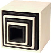 Grimm's monochrome houten stapelkisten