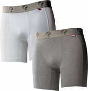 Q1905-Quick Heren Boxer 2-Pack  -  White / Grey