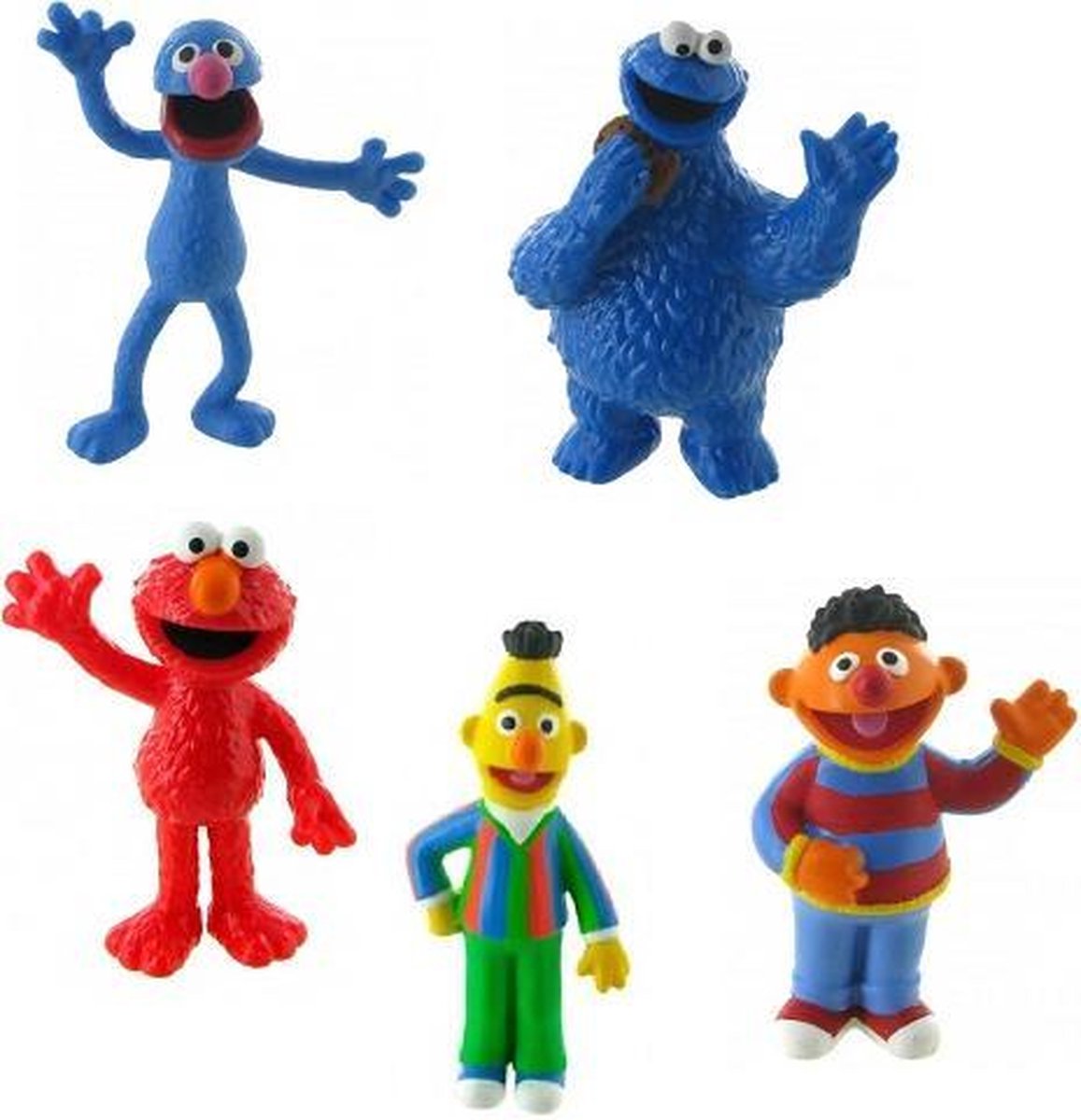 Sesamstraat speelfiguren set met Bert en Ernie
