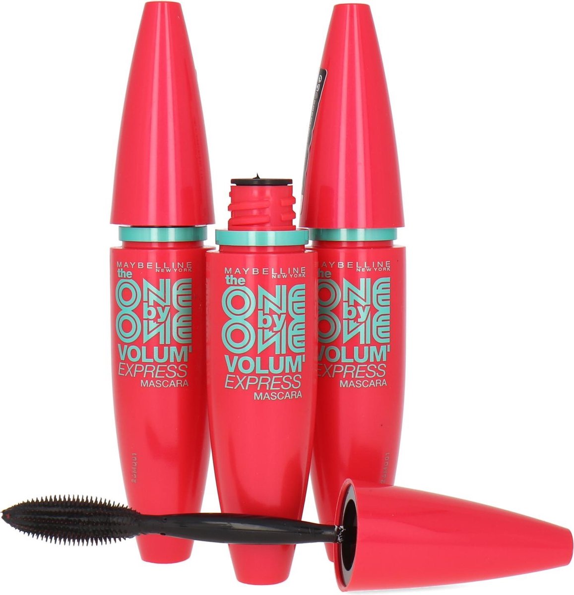 Maybelline Volum'Express The One by One Mascara - Glam Black (set van 3)