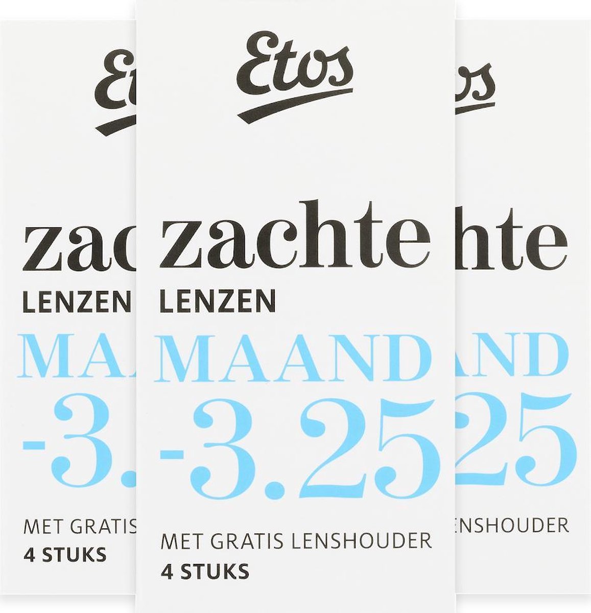 Etos Zachte Maandlenzen -3.25 - 3x4 stuks