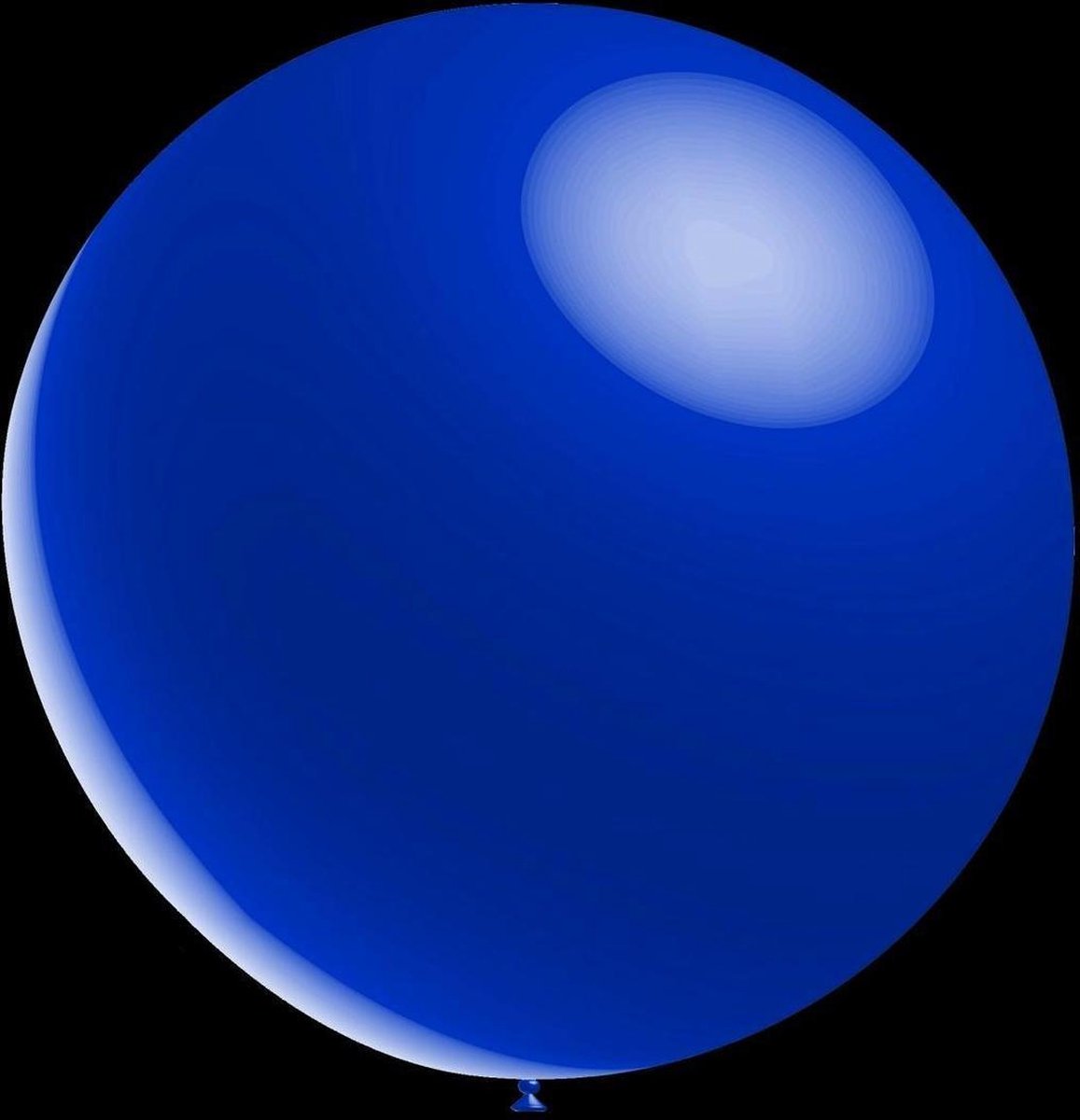 100 stuks - Decoratieve ballonnen - 30 cm - metallic donker blauw / navy blue professionele kwaliteit