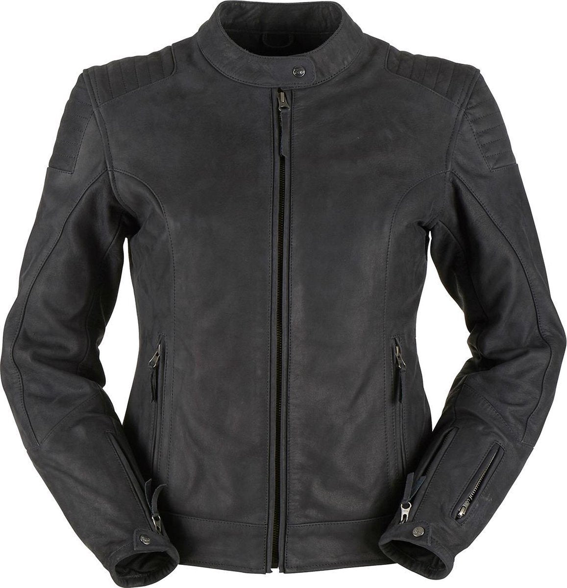 Furygan Debbie Lady Black Leather Motorcycle Jacket L