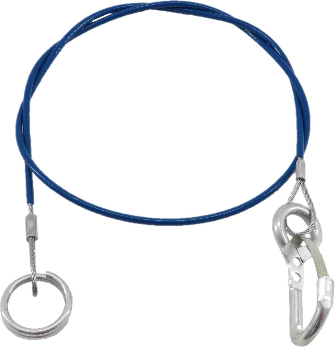 Breekkabel met Ring Aanhangwagen Blauw 1 Meter