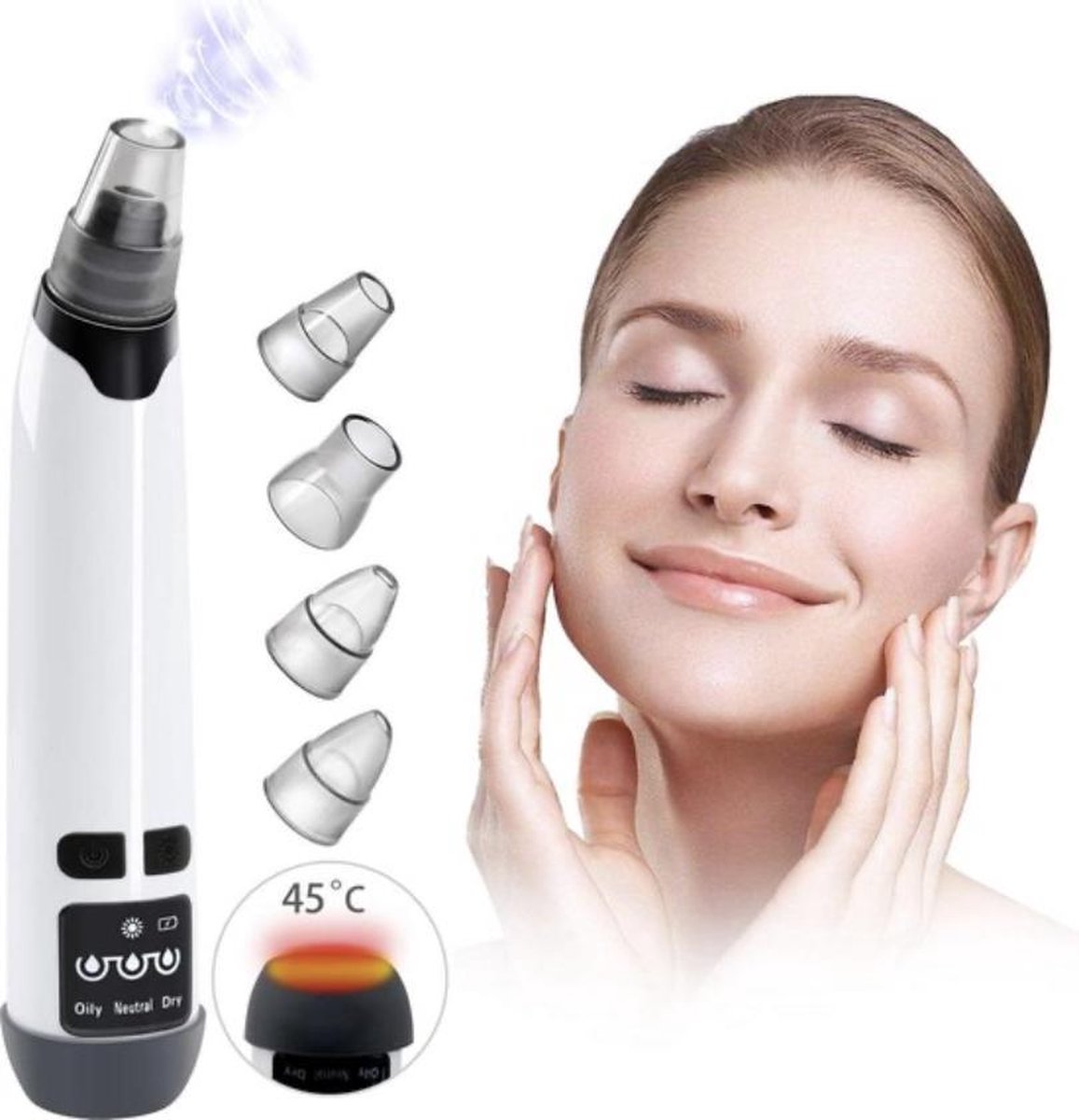 Blackhead Remover Basic set - vacuüm - mee eters verwijderen - gezichtsreiniger