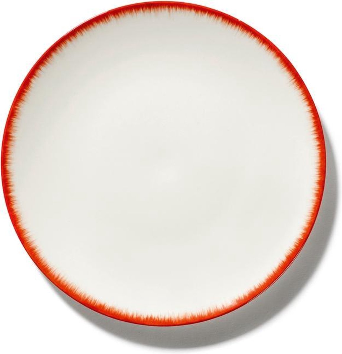 Serax Ann Demeulemeester Dé bord D24cm off white/red var2