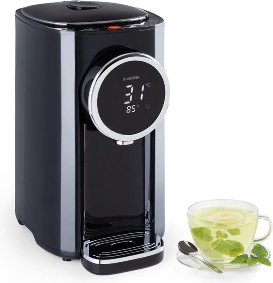 Hot Spring Plus heetwaterdispenser 5l rvs watertank 45-95 °C zwart