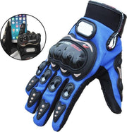 Motorhandschoenen - Blauw - Handschoenen Motor & Scooter - Maat M - Touchscreen - Bescherming