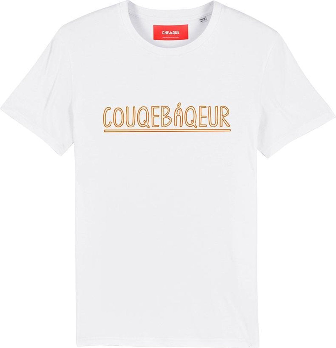 COUQE BAQEUR HANDGESCHREVEN WIT T-SHIRT