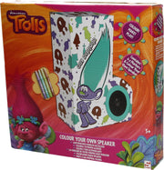 Trolls Kleur je eigen Speaker Set – 27x28x5cm | Maak je eigen Kleurbox Set
