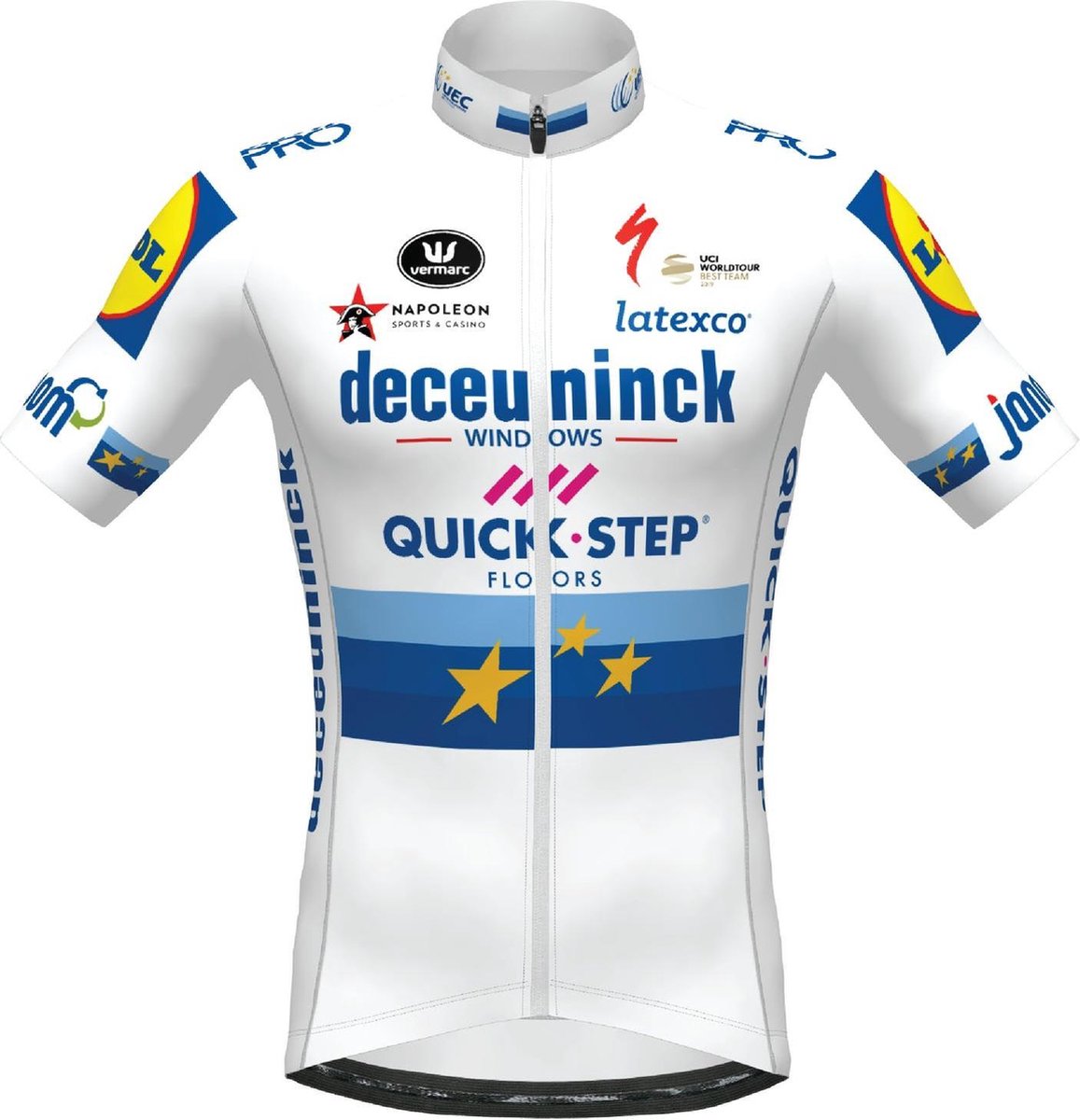 DECEUNINCK QUICK-STEP 2020 EUROPEES KAMPIOEN KORTE MOUWEN AERO SP.L Maat XXL