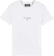TROUELA HANDGESCHREVEN WIT T-SHIRT DAMES LOOSE FIT