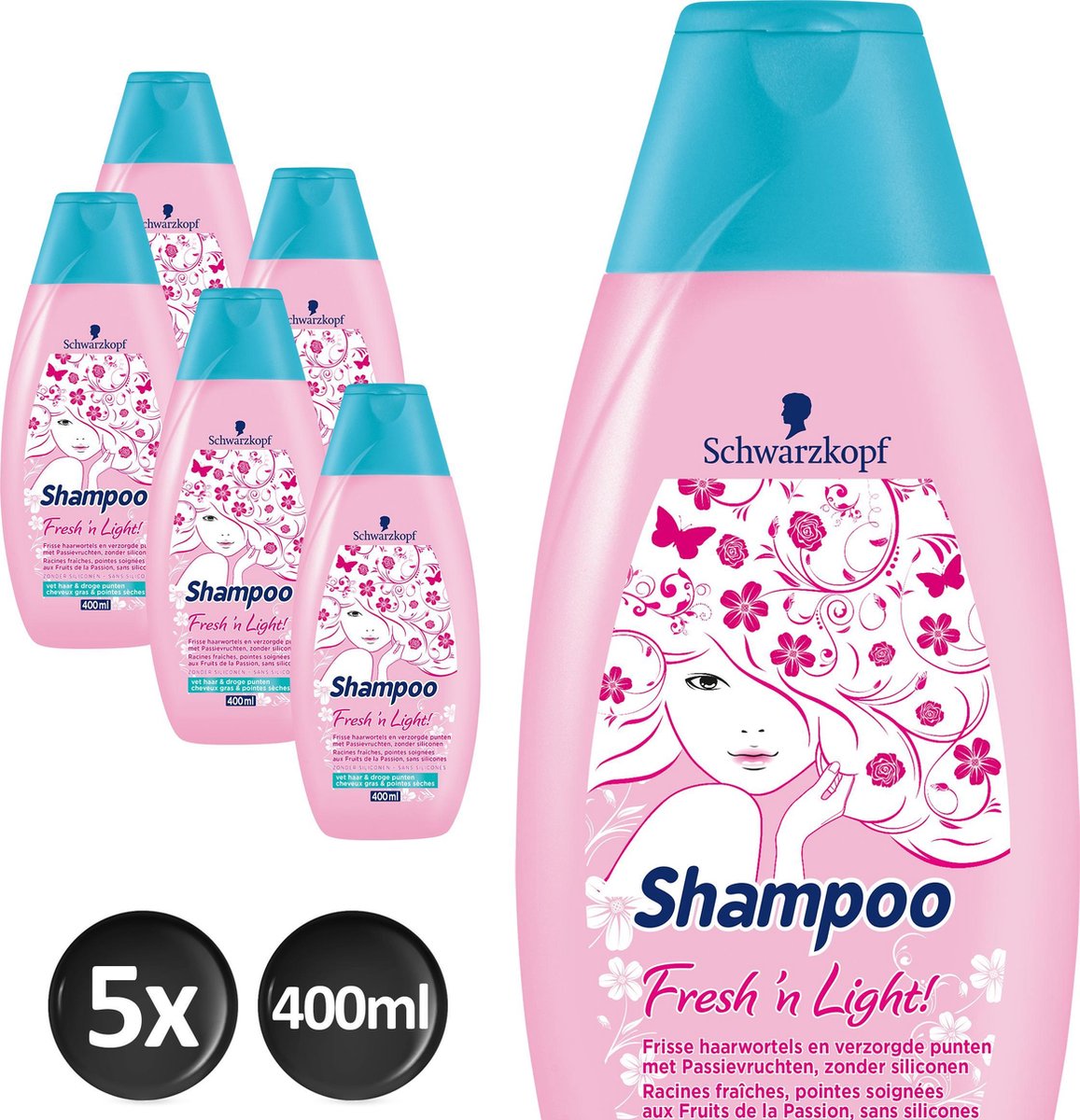 Schwarzkopf Shampoo Fresh 'n Light - 5 stuks