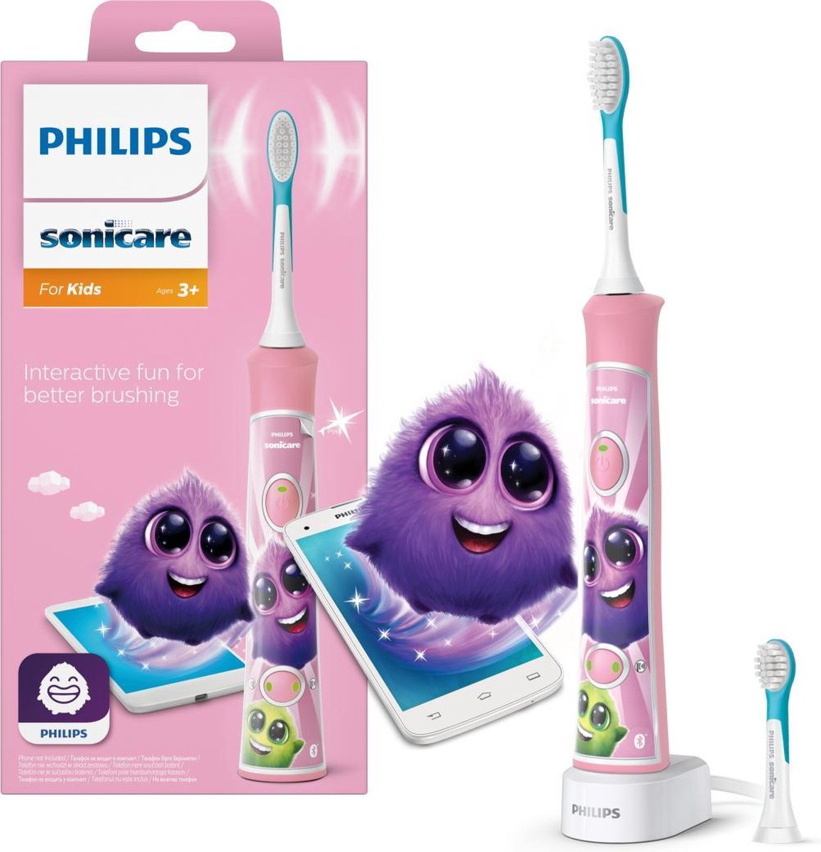 Philips Sonicare For Kids HX6352/42 - Elektrische tandenborstel - roze