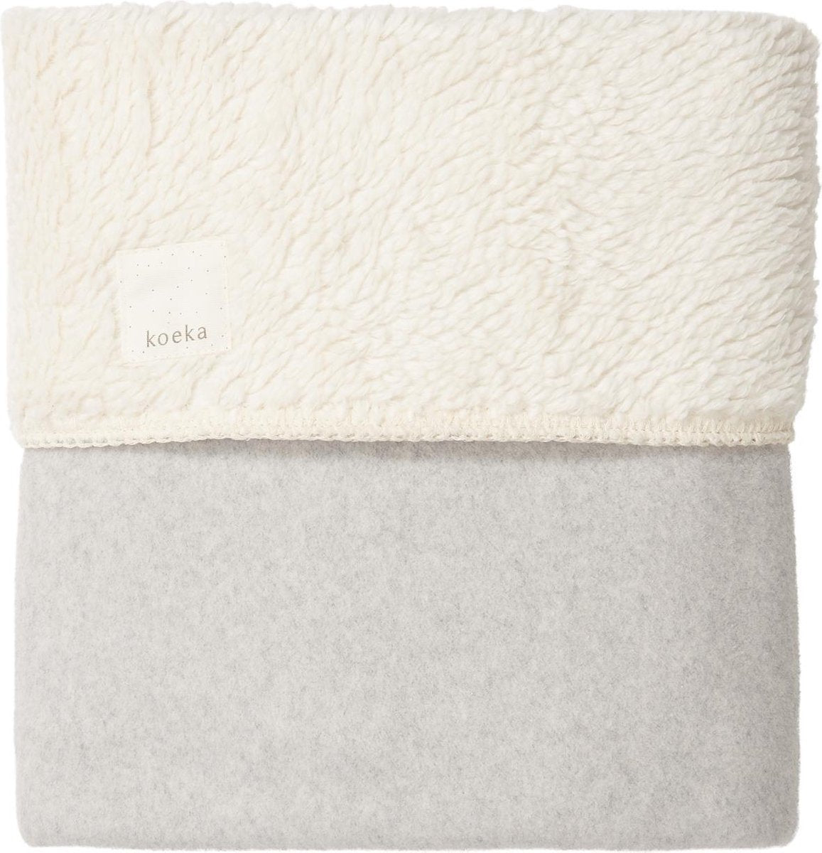 Koeka Wiegdeken Vancouver teddy - grey mel./natural 75x100cm