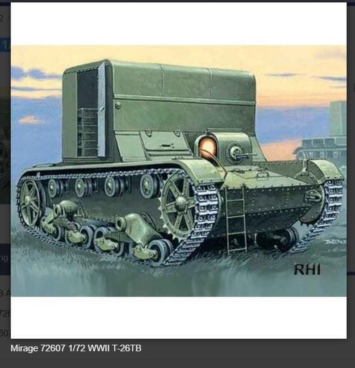 Mirage 72607 1/72 WWII T-26TB Ammunition Carrier