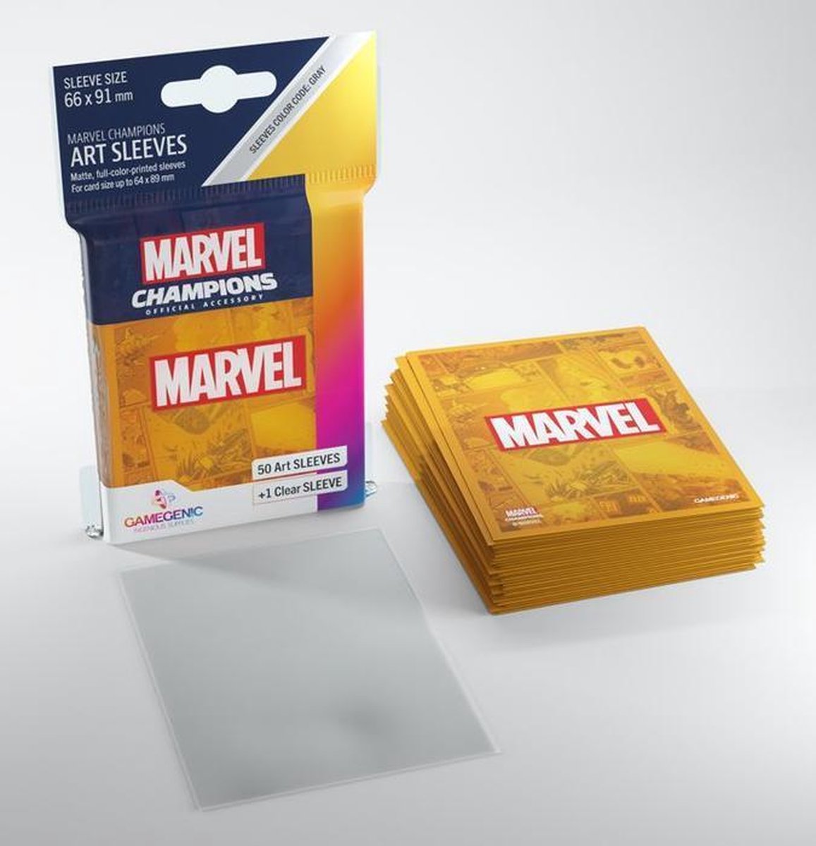 Marvel Orange Art Sleeves Gamegenic