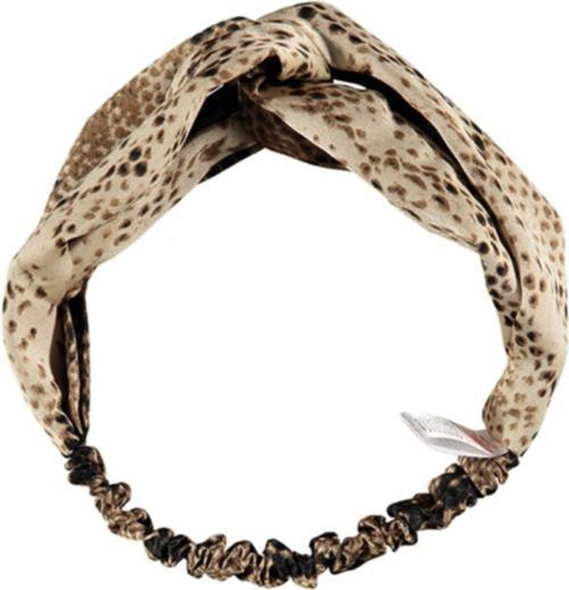 Sarlini Fashion Elastische haarband Bow | Snake Sand