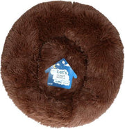 Let's - Donut Hondenkussen - Fluffy en Zacht - Bruin - M
