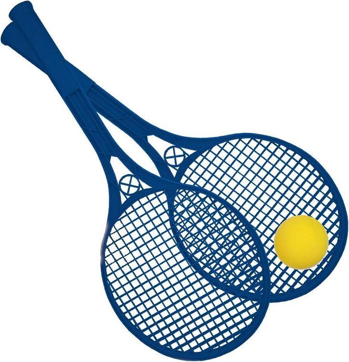Happy People Beach Ball Rackets 2 Stuks En Bal 54 Cm Blauw