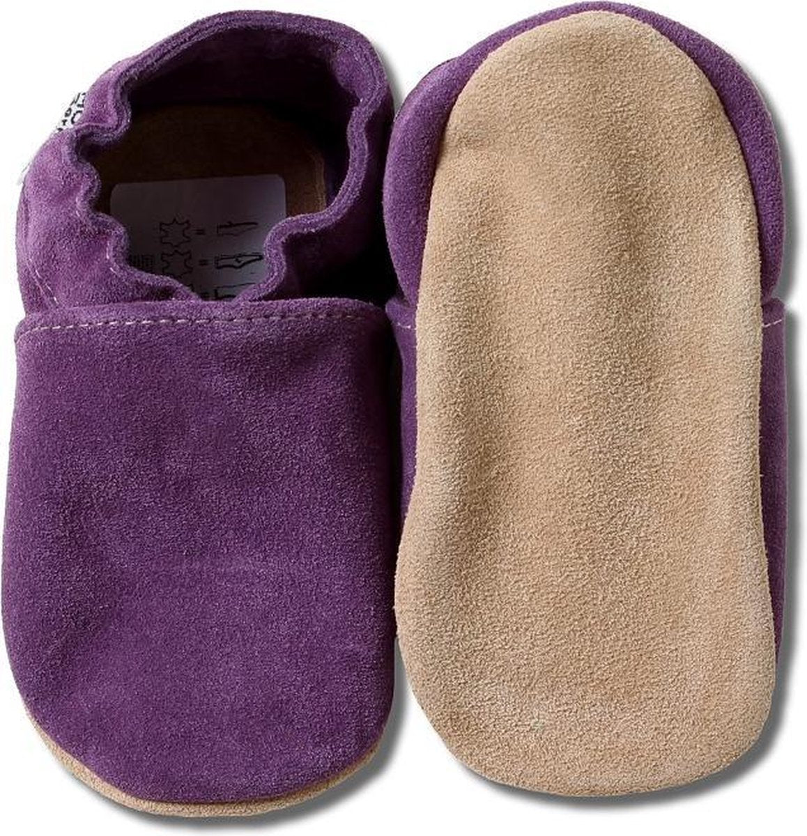 Hobea Babyslofjes suede paars