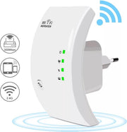 LOUZIR Wifi Versterker 300Mbps - Repeater - Stopcontact - Draadloos en Bedraad Signal Booster.