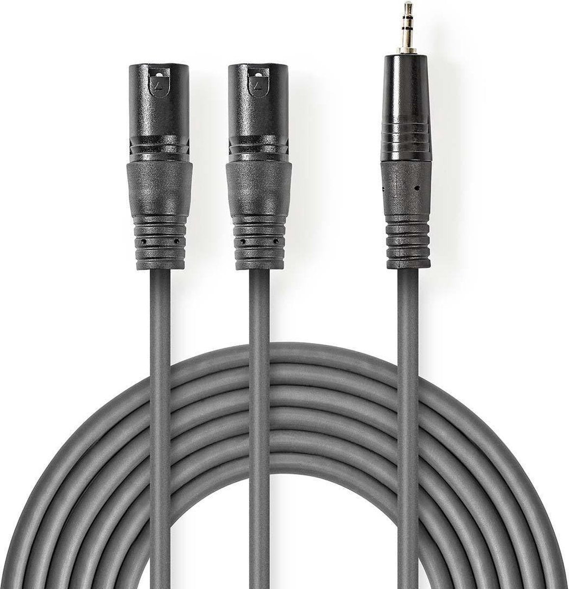 XLR-Audiokabel | Mono | 2x XLR 3-pins male - 3