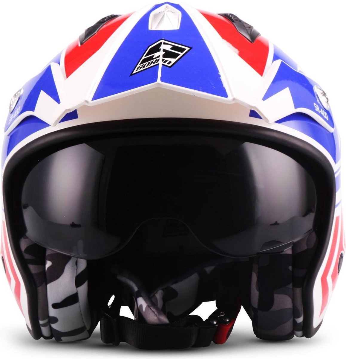 SOXON SR-400 Storm Blauw - jethelm
