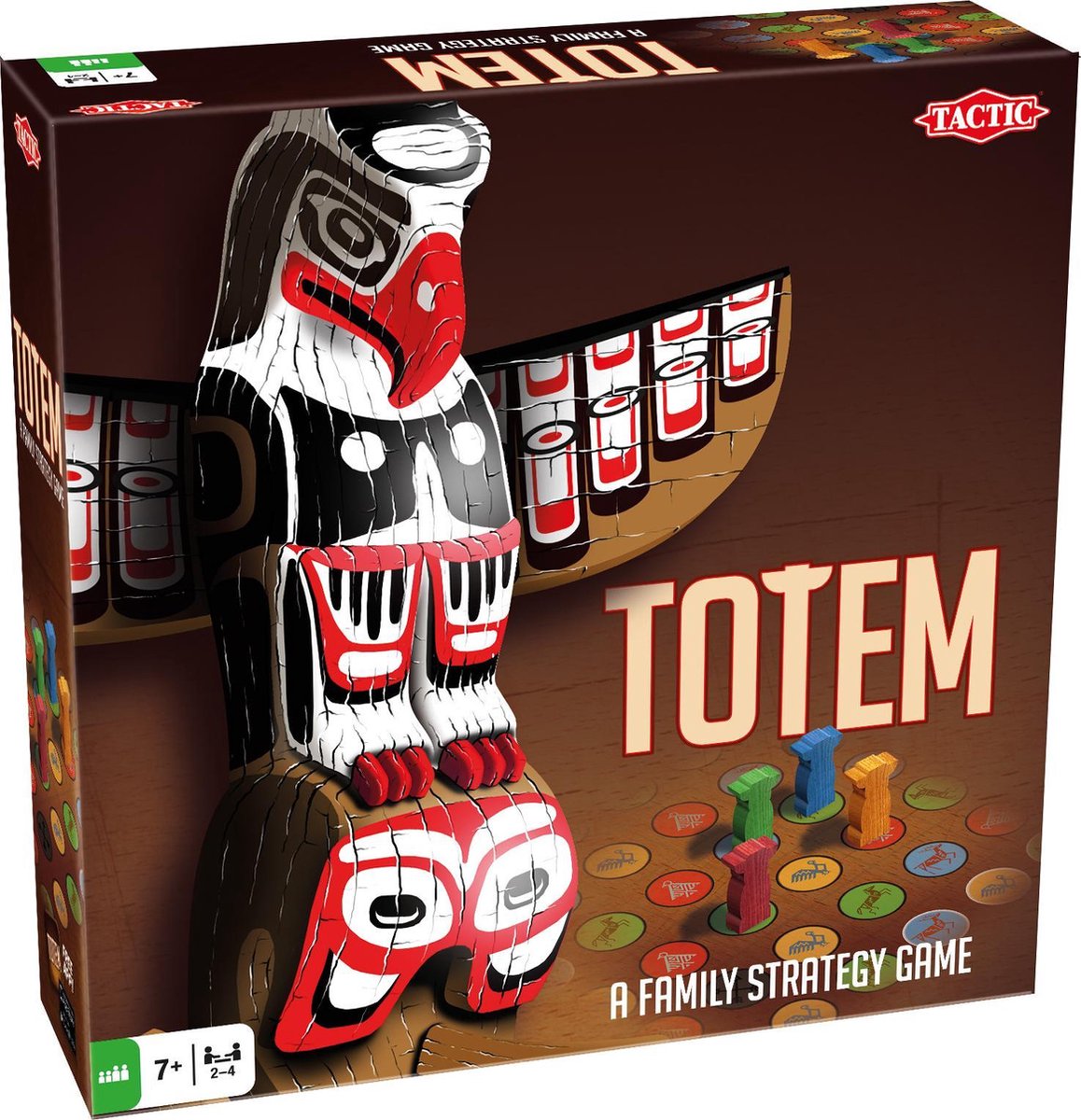Tactic Bordspel Totem Met Houten Speelstukken