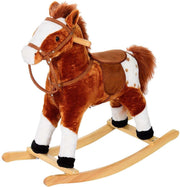 HOMdotCOM Kinder Hobbelpaard Bruin