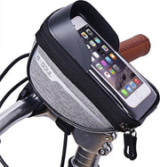 Stuurtas voor Smartphone - Telefoonhouder Fiets - Universele Fietstas - Extra Opbergruimte - Powerbank | Grijs