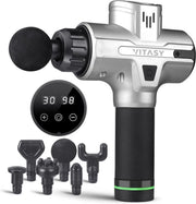 Vitasy® Pro Massage Gun - 36 verschillende opzetstukken - Zilver