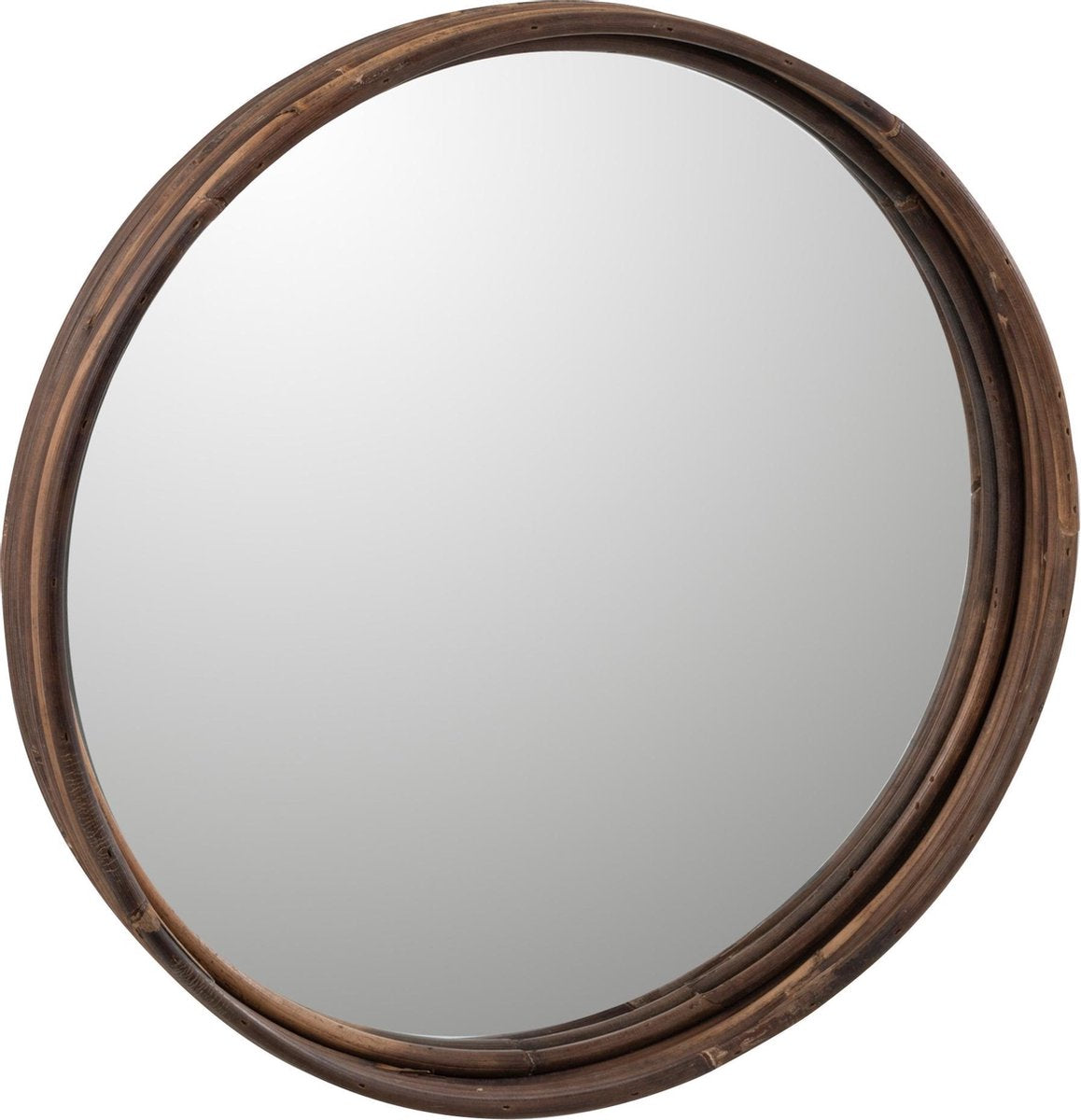 J-Line Plateau Spiegel Rond Rotan Large