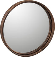 J-Line Plateau Spiegel Rond Rotan Large