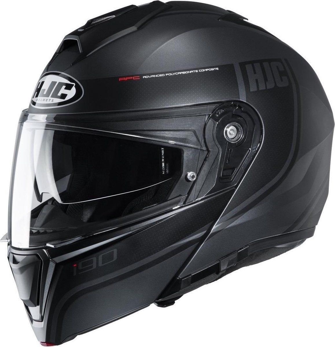 HJC I90 Davan - Mat Zwart / Wit / Roze
