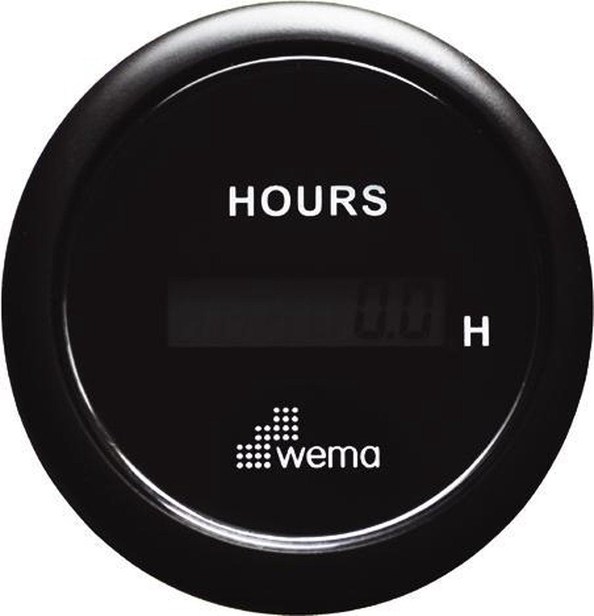 WEMA AANWIJS INSTR. ZWART UREN TELLER