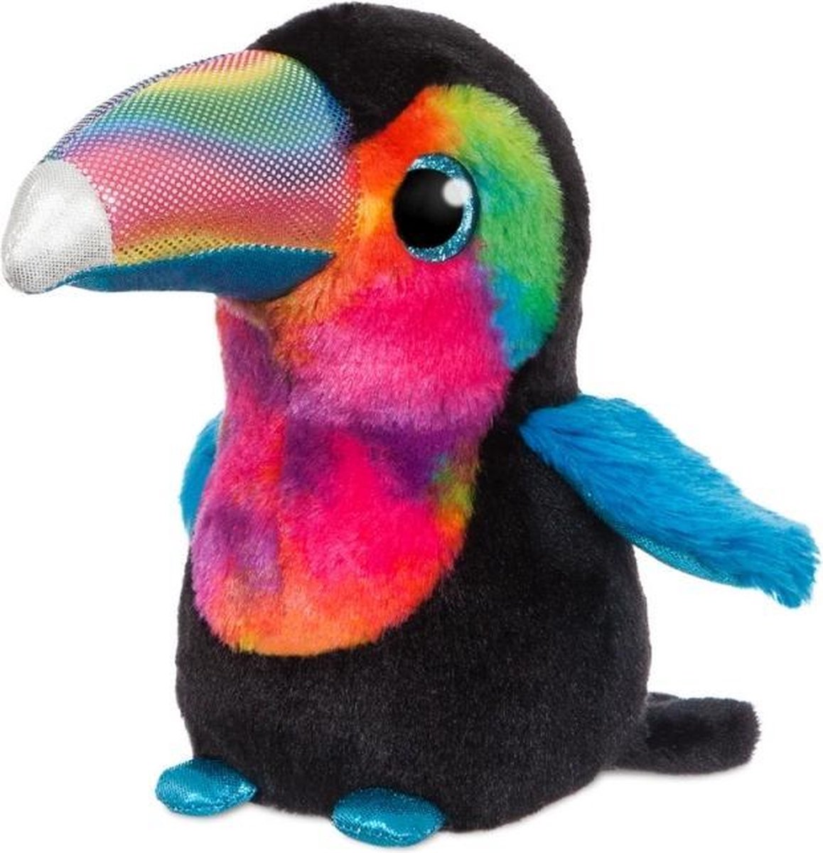 Aurora Knuffeltoucan Tropica 18 Cm Zwart