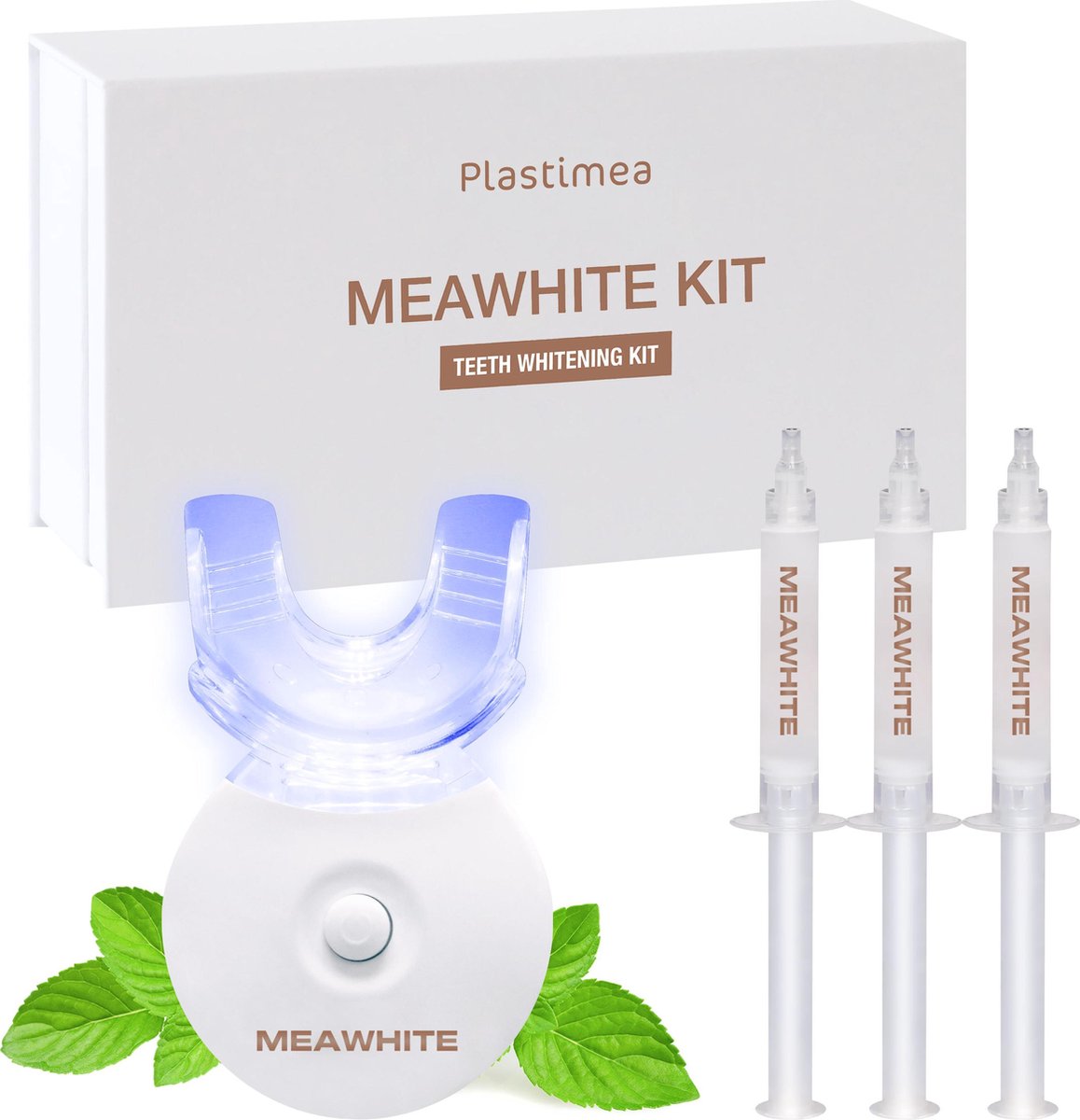 Tanden bleken - MEAWHITE KIT - Tandenbleekset - Witte tanden 3 x 3ml