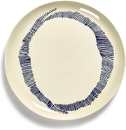 SERAX - Feast by Ottolenghi - Bord L 26x26cm wit Swirl-Stripes bl