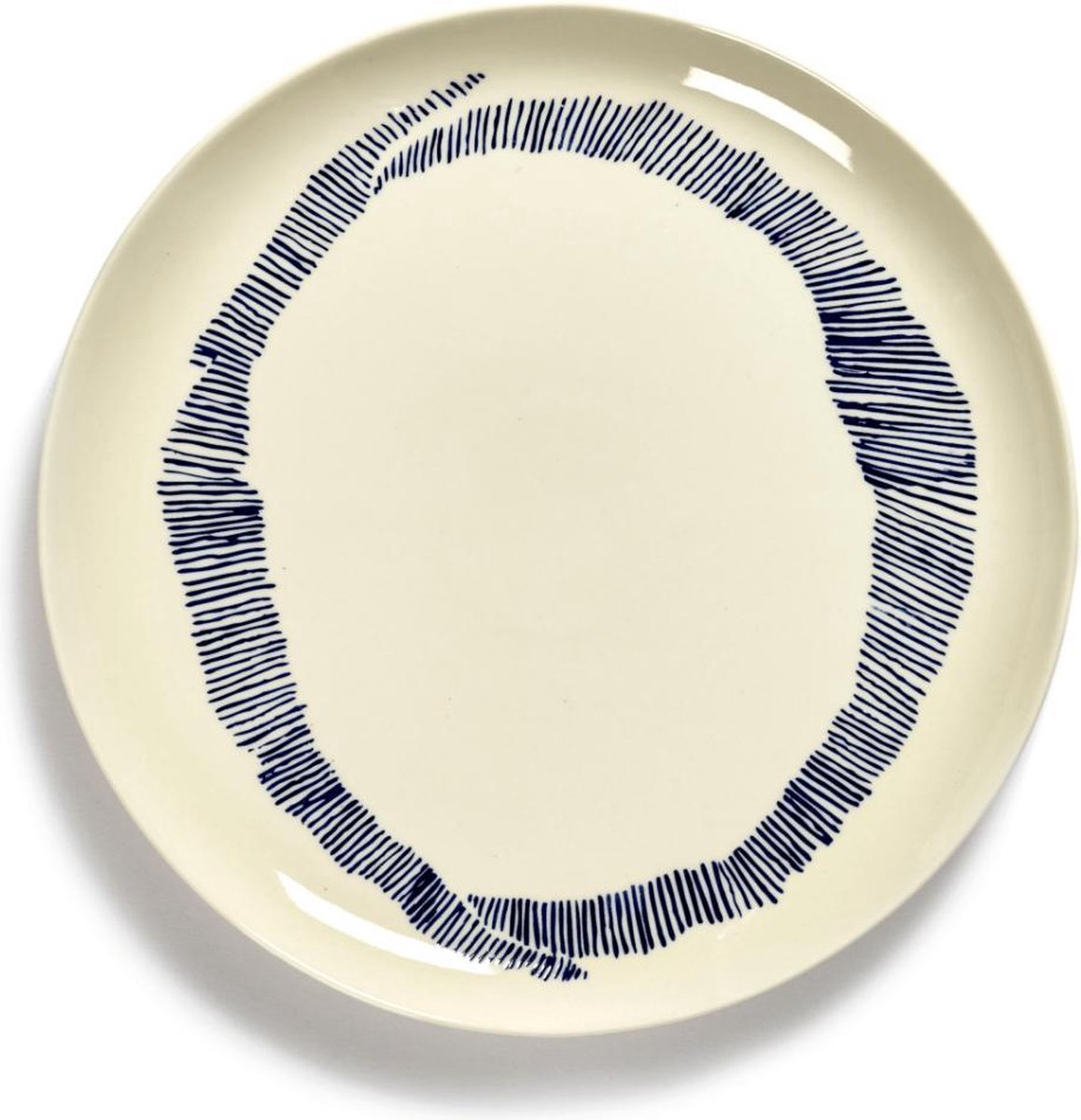 SERAX - Feast by Ottolenghi - Bord L 26x26cm wit Swirl-Stripes bl