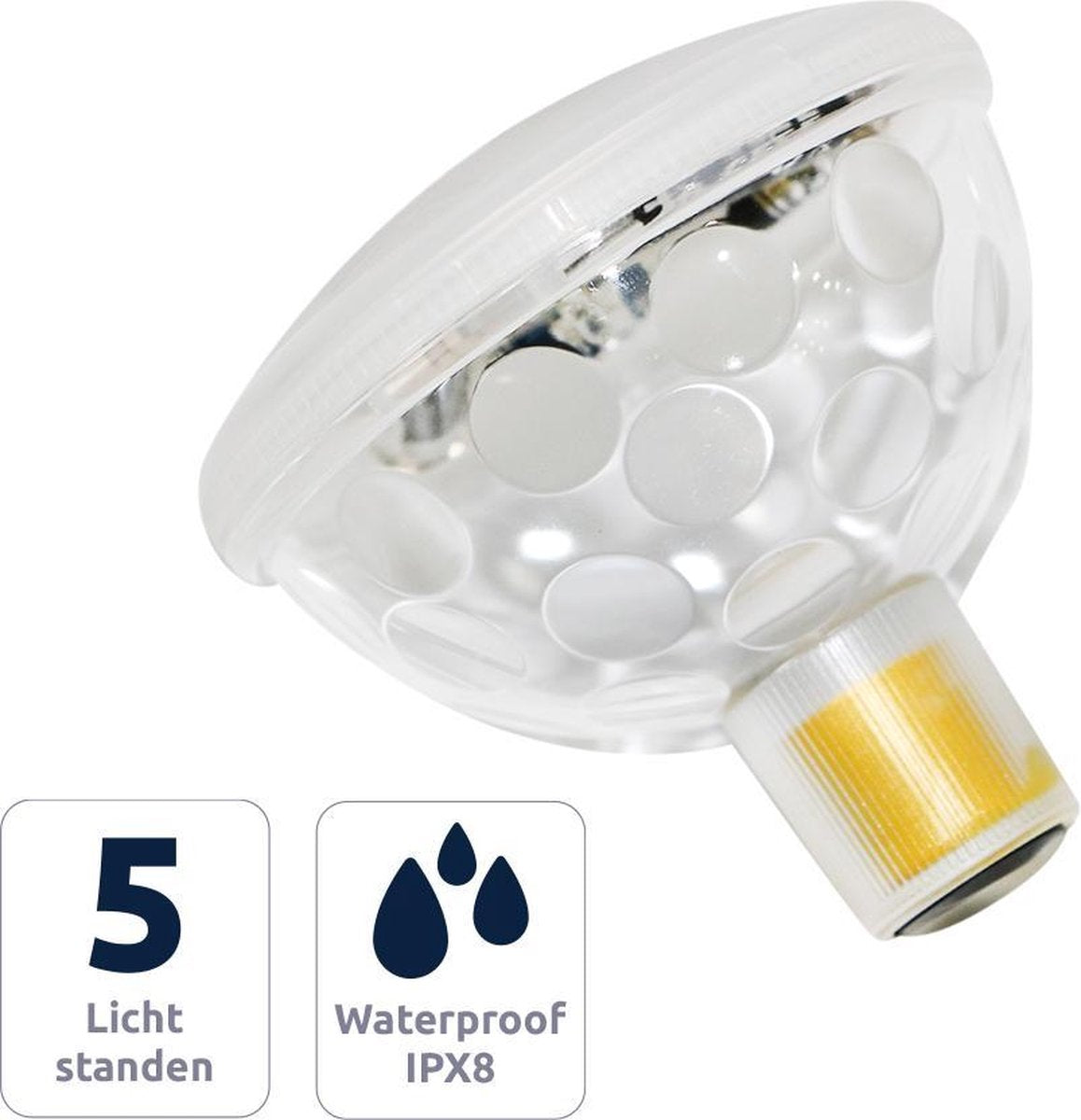 BluMill Floating Bath Light - Drijvende Lamp - voor Zwembad of Jacuzzi - Sfeerlicht