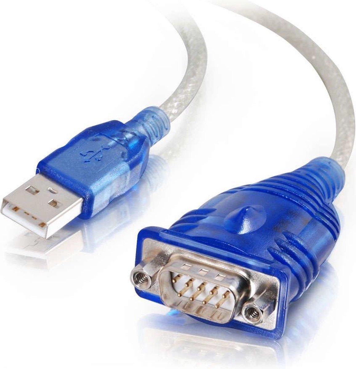 C2G 0.45 m USB naar DB9 seriële adapterkabel