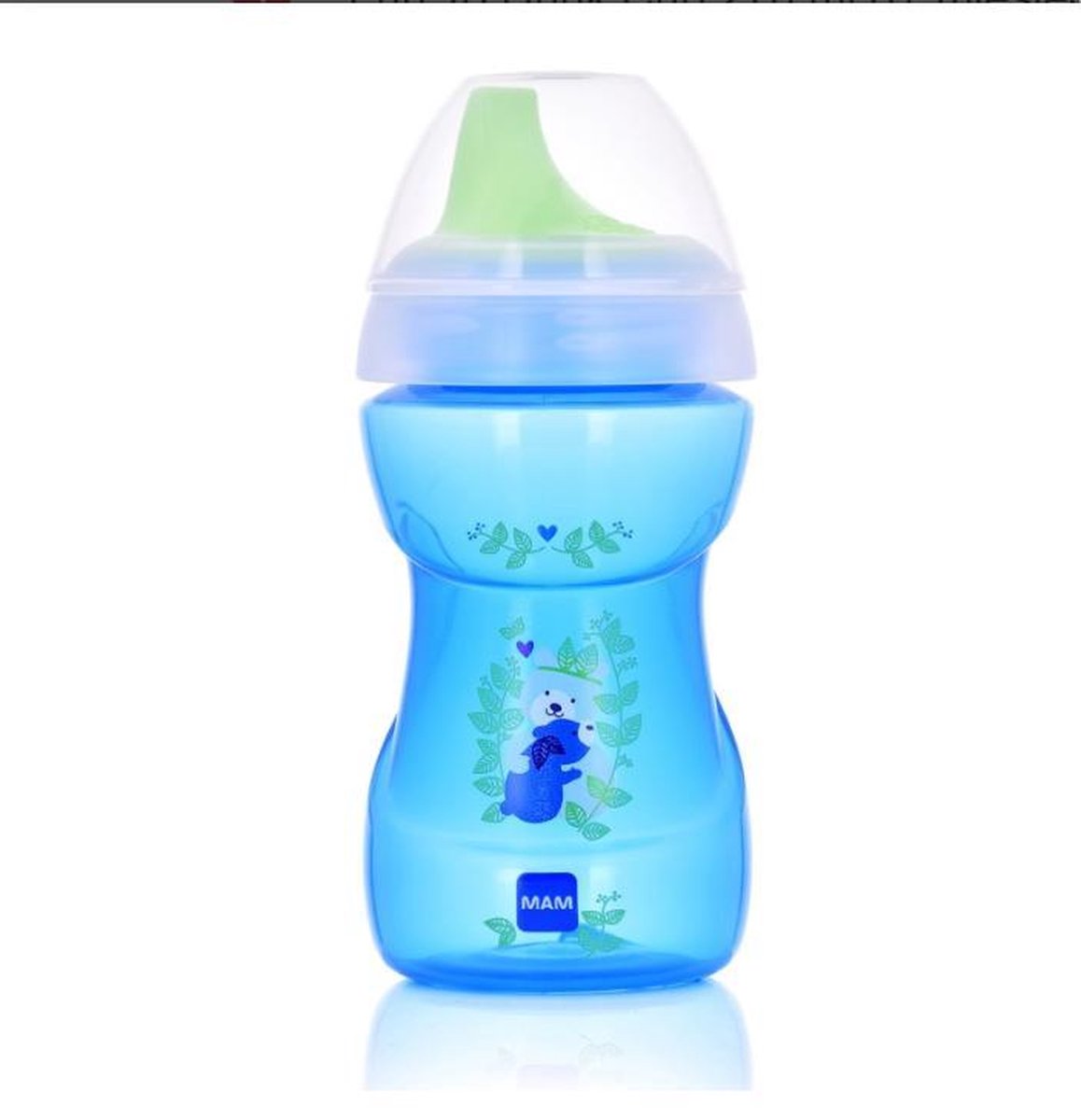 MAM BABY Baby Beker Fun To Drink 270 ml 8+ maanden Blauw