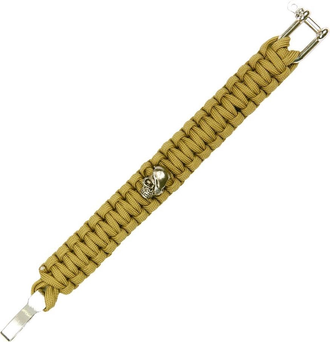 101inc Paracord Bracelet Skull 8inch coyote