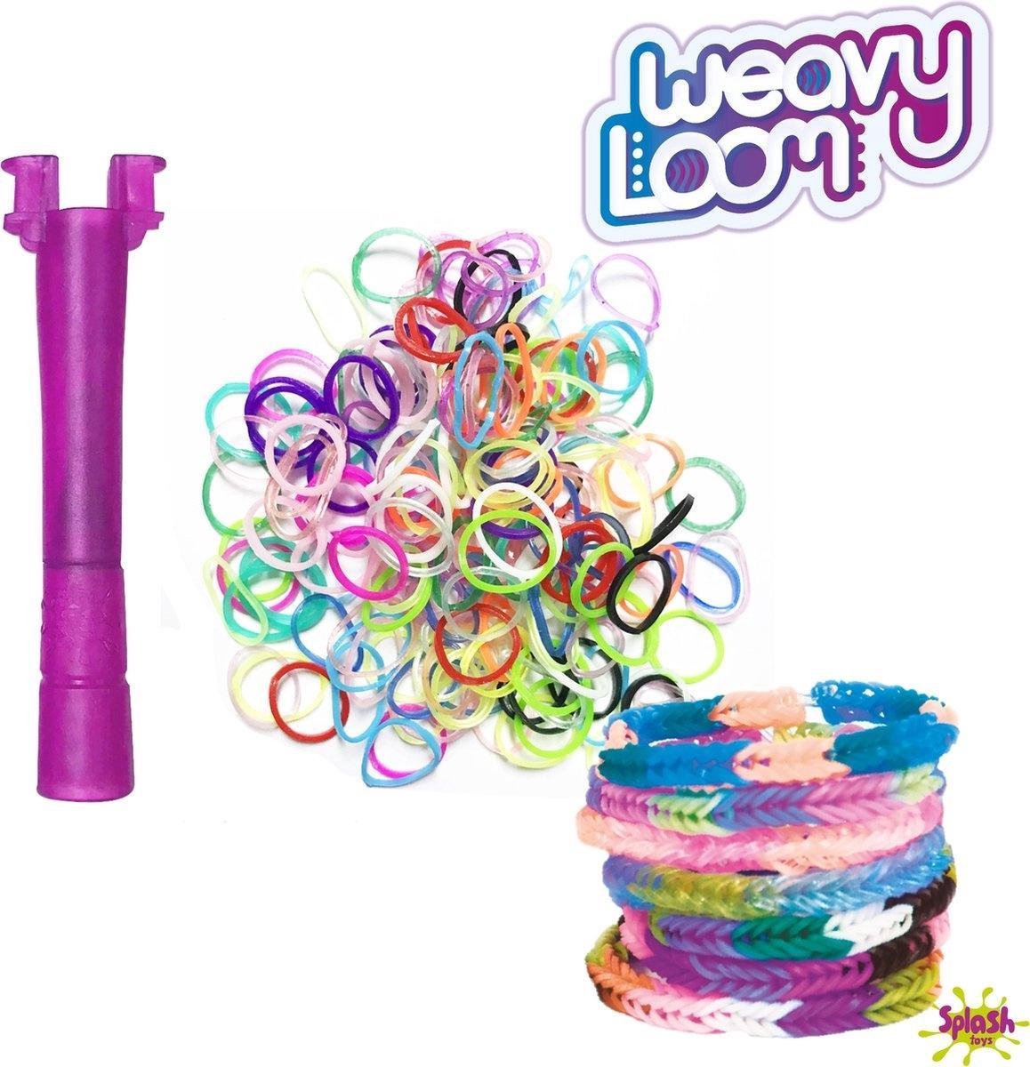Splash Toys Loombandjes Weavy Meisjes Rubber Paars 200 Stuks