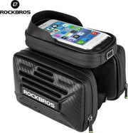 ROCKBROS Mountainbike Frame Reistas Fietstas Waterdichte Telefoon Voorzak/ROCKBROS Mountain Bike Frame Sac de voyage Sac de vélo Poche avant de téléphone étanche