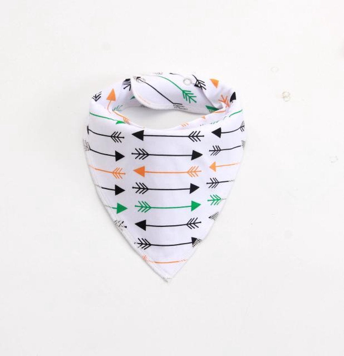 JillyBee - Slab - Slabbetje - Slabber - Bandana - Pijltjes - Pijlen - Pijl - Groen - Oranje - Zwart