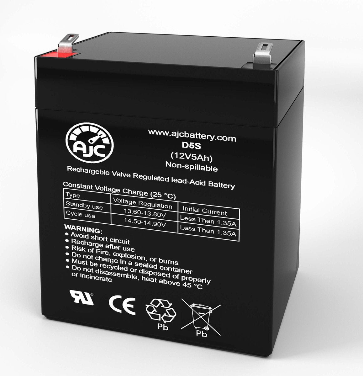 Everest & Jennings Metro Power 3N 12V 5Ah Rolstoel Accu - Dit is een AJC® Vervangings Accu
